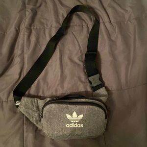 grey adidas fanny pack